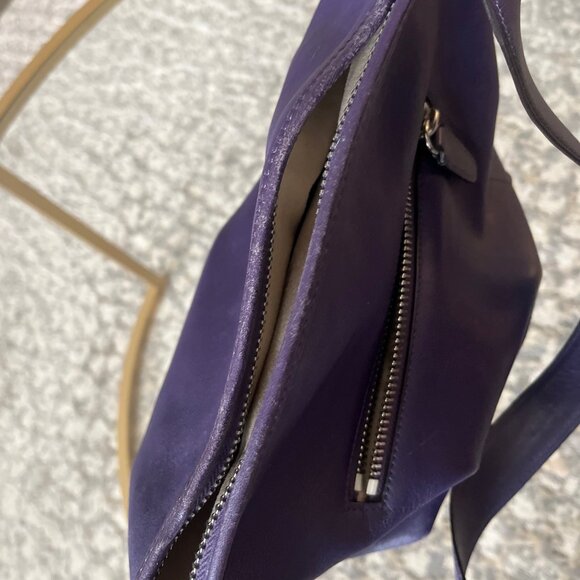 Authentic Coach Legacy Leather Bag Duffle Sac 19889 Hobo Shoulder Bag, Purple - Picture 10 of 15